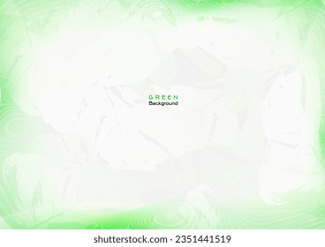 Solf lighting and Green leafs  with line element background