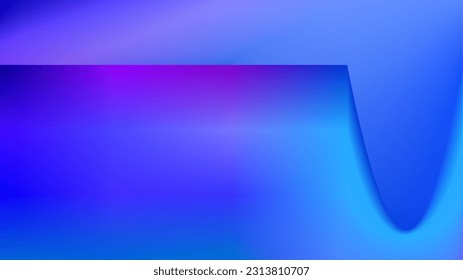 Solid 3D frame copy space background in blue gradient