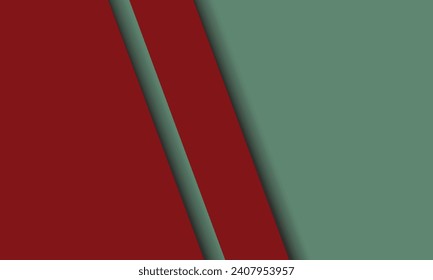 Un fondo sólido con colores rojo vibrante y azul turquesa, acompañado de sombras para crear un efecto dimensional. Adecuado para presentaciones, carteles, promociones, anuncios y medios sociales.