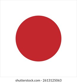 Solid Black Circle Icon  Minimalist Round Shape Symbol on White Background