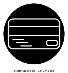Solid black debit card with rounded corners