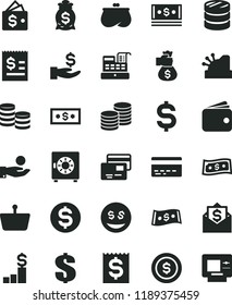 solid black flat icon set bank card vector, dollar, strongbox, cards, coins, shopping basket, column of, denomination the, article on, financial item, get a wage, catch coin, wallet, purse, cash