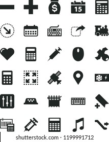 solid black flat icon set add bookmark vector, keyboard, plus, minus, calculation, calendar, heart, music, regulator, size, move right, bottom arrow, cloth industry, location, money, calculator