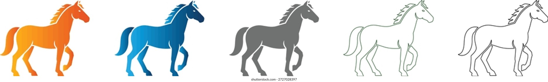 Solides schwarzes Pferd-Symbol aus einem einheitlichen Symbol-Set, mit einem einfachen flachen Design und Vektorgrafik-Stil.