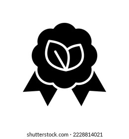 Solid black Icon of Save Earth and Ecology, include leaf, tree, industry, nature, badge and more. editable file, easy to uses, glyph icon style.