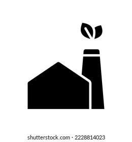 Solid black Icon of Save Earth and Ecology, include leaf, tree, industry, nature, badge and more. editable file, easy to uses, glyph icon style.