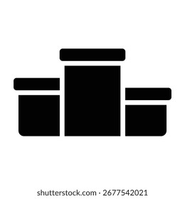 Solid black podium silhouette. Perfect for award, competition, or ranking projects.