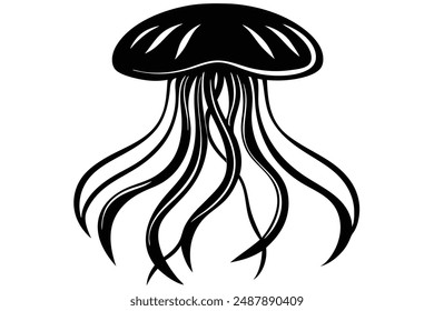 solid black silhouette vector illustration