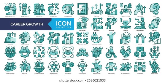 Solid - Career Growth Icon Collection