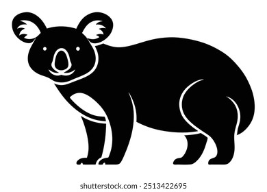 Solid color Koala animal vector design