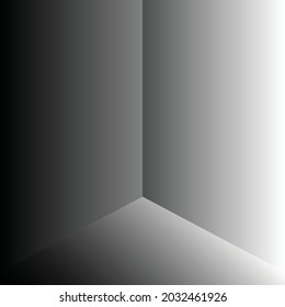 Solid Color Lighted Room Walls Photography Studio Box Empty Background