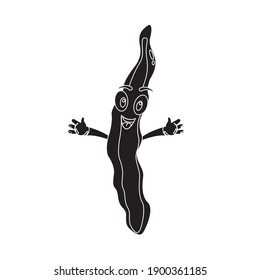 Solid Color Long Beans Icon Design