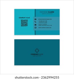  Solid Color Standard Business Card Design 