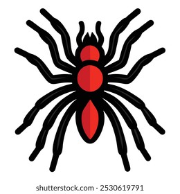 Solid color Tarantula animal vector design
