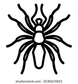 Solid color Tarantula animal vector design