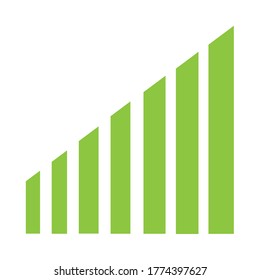 Solid colour flat icon strong signal connections