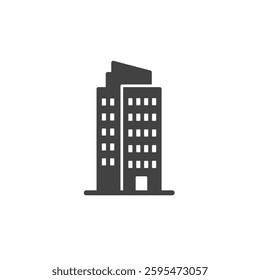 A Solid Depiction of a Business Skyscraper, Representing Corporate Offices and Major Enterprises