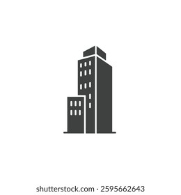 A Solid Depiction of a Business Skyscraper, Representing Corporate Offices and Major Enterprises