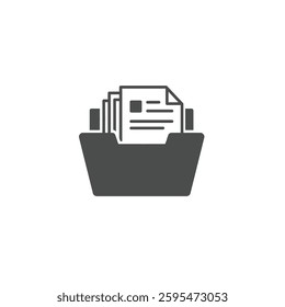 A Solid Depiction of a Filing Cabinet With Financial Documents