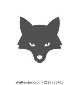 A Solid Depiction of a Fox Face