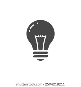 A Solid Depiction of a Light Bulb, Representing Business Innovation and New Ideas