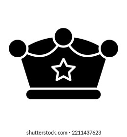 A solid design, icon of crown