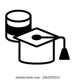      A solid design, icon of database education