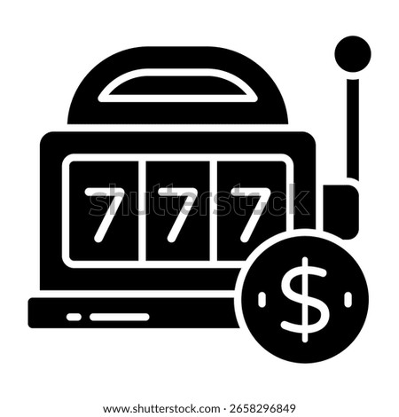 A solid design, icon of jackpot game