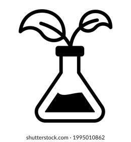 A solid design, icon of tube plant
