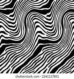 a solid dual-color wave lines motif with black and white tone illustration diagonal vector all over textile and paper print designs digital image