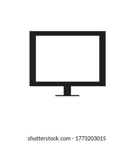 Solid flat icon  monitor device
