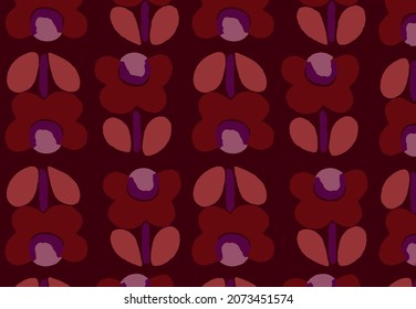 a solid flowers illustration vector digital image for gift paper and clothes motif
