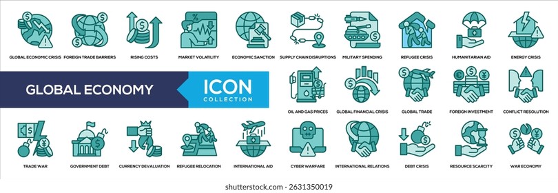 Solid - Colección de Iconos de Economía Global