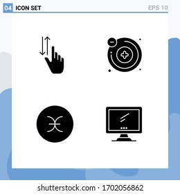  Solid Glyph concept for Websites Mobile and Apps finger; sign; up; chemistry; symbols Editable Vector Design Elements