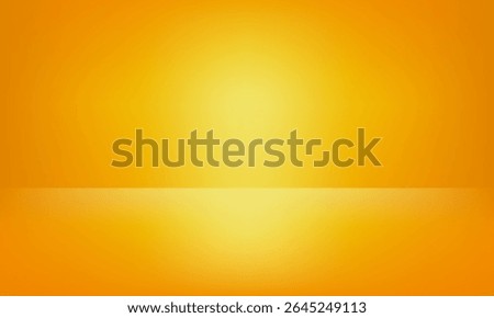 A solid, gradient background. The color transitions smoothly from a brighter, luminous orange to a muted yellow hue. The gradient effect giving the background a soft, diffused lighting quality.