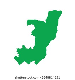 Solid green map outline showing the geographic shape of Republic of the Congo, without labels or internal borders.