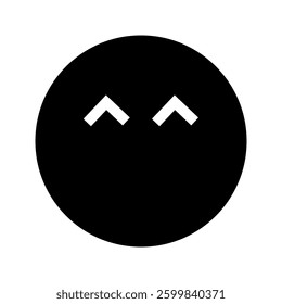 Solid happy emoticon with a bright and cheerful design, symbolizing joy, positivity, and excitement. Ideal for emotions, messaging, and reaction themes.
