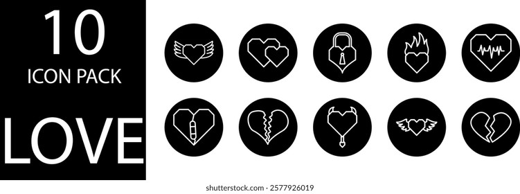 Solid heart icon illustration with a sweet look, perfect for a romantic theme.