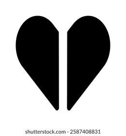 solid heart icon, symbolizing love, unity, and strength. Often linked to deep emotions, commitment, and unbreakable connections