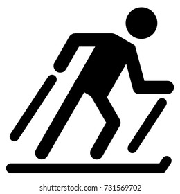 solid ice skating sport icon