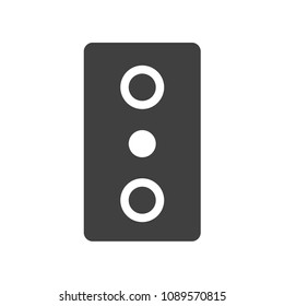 Solid icon Black Loudspeaker.