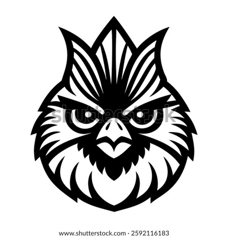 A solid icon of cardinal head