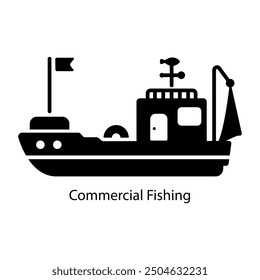 A solid icon of commercial fishing 