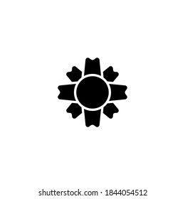 Solid Icon Corona Virus 2020.covid-19.Corona Virus in Wuhan.vector illustration graphic design on white background good for Information. With 32x32 pixel perfect