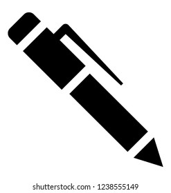 Solid icon design of  pen