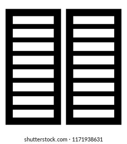 
Solid icon design of roller blinds
