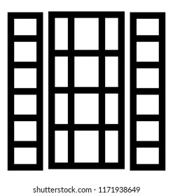 
Solid icon design of shutter
