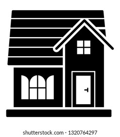 Solid icon of a house 