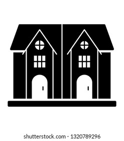 Solid icon of a house 