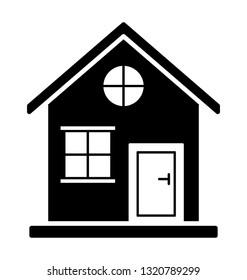 Solid icon of a house 